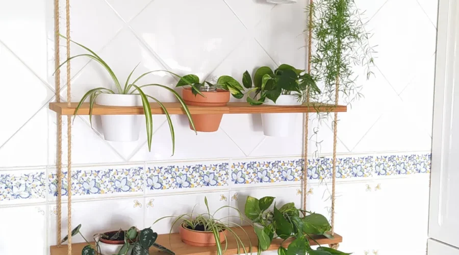 Como Fazer Jardim Vertical: Tutorial Completo DIY Para Prateleiras Suspensas